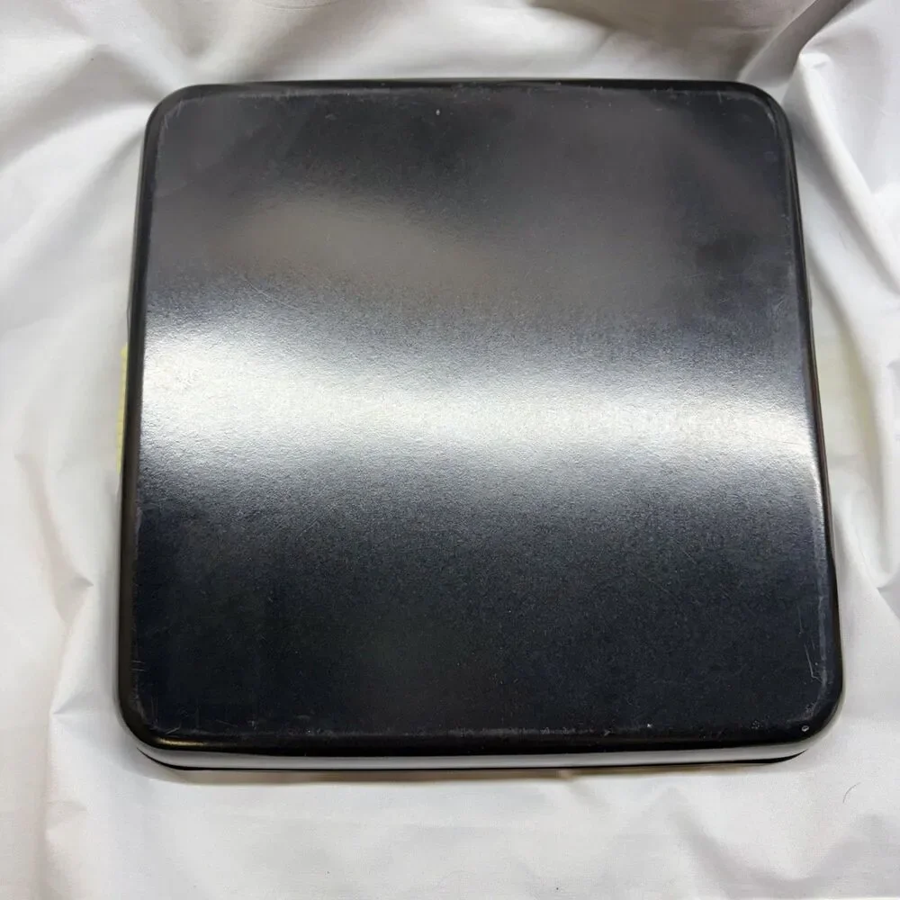 Vintage Japanese Lacquerware Tray Black Gold Iris Orchid Floral MCM Bar Vanity